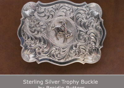 Sterling Silver Trophy Buckle by Braidie Butters