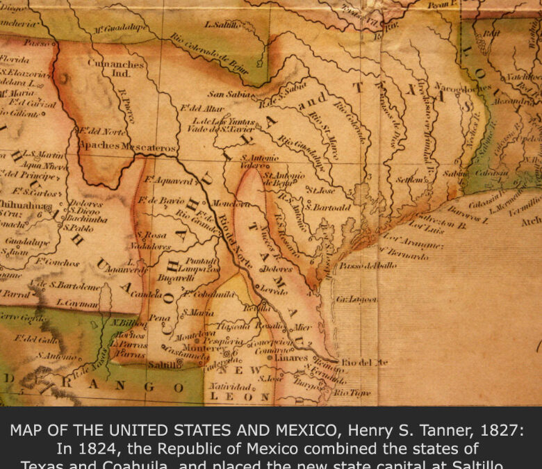 Map of the United States and Mexico