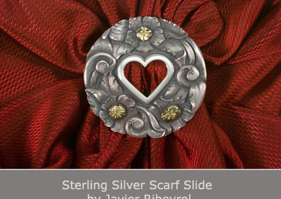Sterling Silver Scarf Slide by Javier Ribeyrol