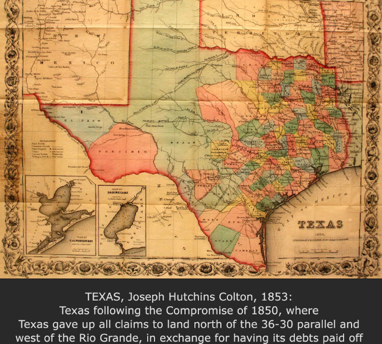 Texas, Joseph Hutchins Colton, 1853