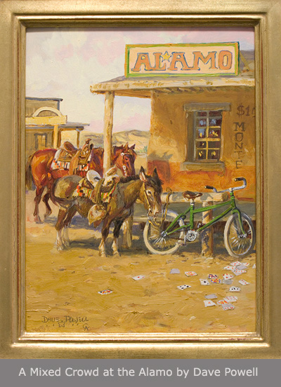 A Mixed Crowd at the Alamo by Dave Powell
