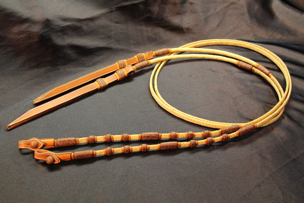 Tri-Colored Split Reins by Whit Olson 