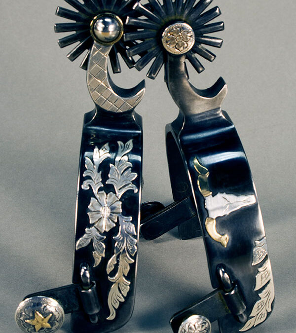 69.Hook-Shanked-Spurs-cold-rolled-steel-sterling-silver-and-14kt-gold-fill-Buddy-Knight