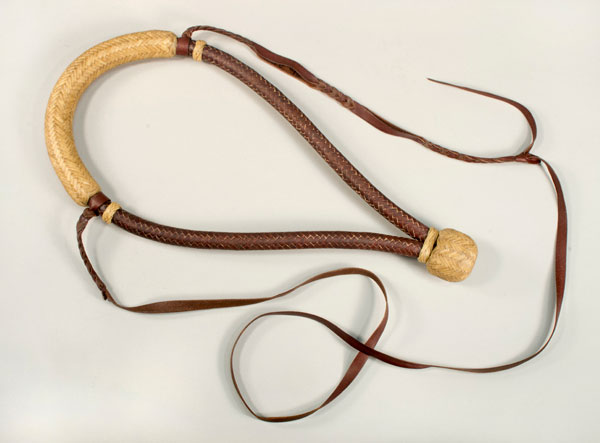 89.-Hybrid-Bosal,-braided-rawhide-and-kangaroo,-$350–Whit-Olson