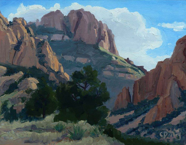 Chisos-Basin,-11-X-14,-oil-on-linen,-Carolyn-Dailey