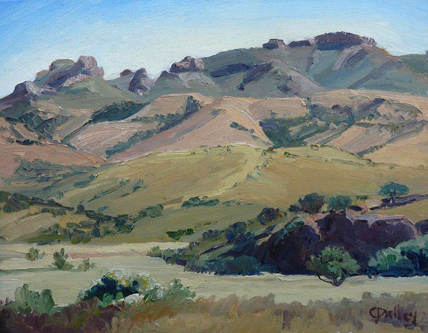 Davis-Mountain,-11-X-14,-oil-on-linen,-Carolyn-Dailey