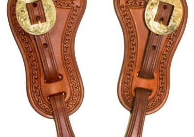 SOLD Buckaroo Spur Leathers by J. T. Hudson