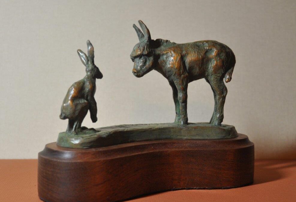 17. Stephen Jones, Pair o’ Jacks, bronze, $650