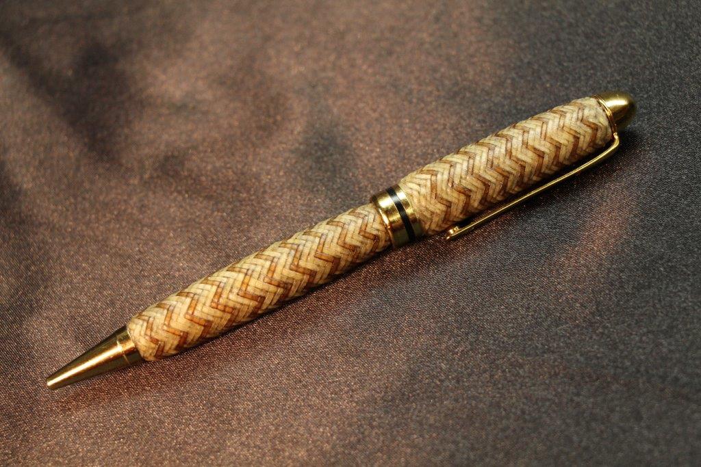 Braided Rawhide Pen by Whit Olson