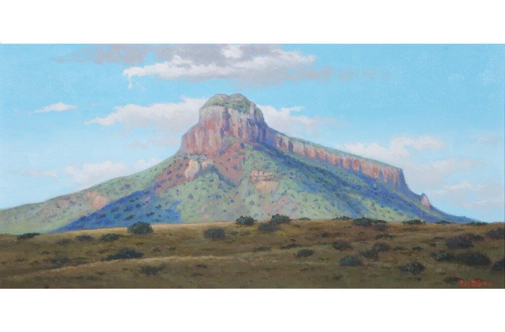 35. Raul Ruiz, Cathedral Mountain, 12 x 24, oil on canvas, $1,350