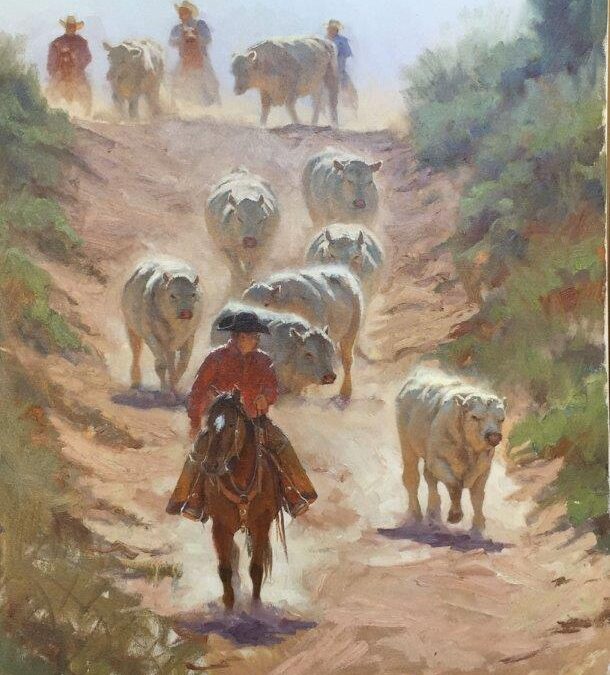 42. Edgar Sotelo, Thunder Rolls, 24 x 30, oil on canvas