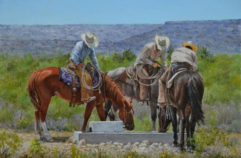 45. Herman Walker, Needin’ A Drink, 12 x 16, oil, $2,125