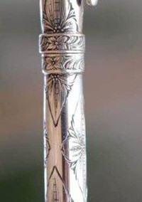 Solid Sterling Pen, Completely handmade by Laddan Ledbetter