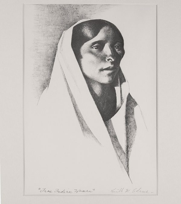 Taos Indian Woman by Kenneth Miller Adams