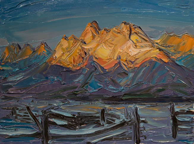 Sawtooth, Winter Sunrise by Louisa McElwain