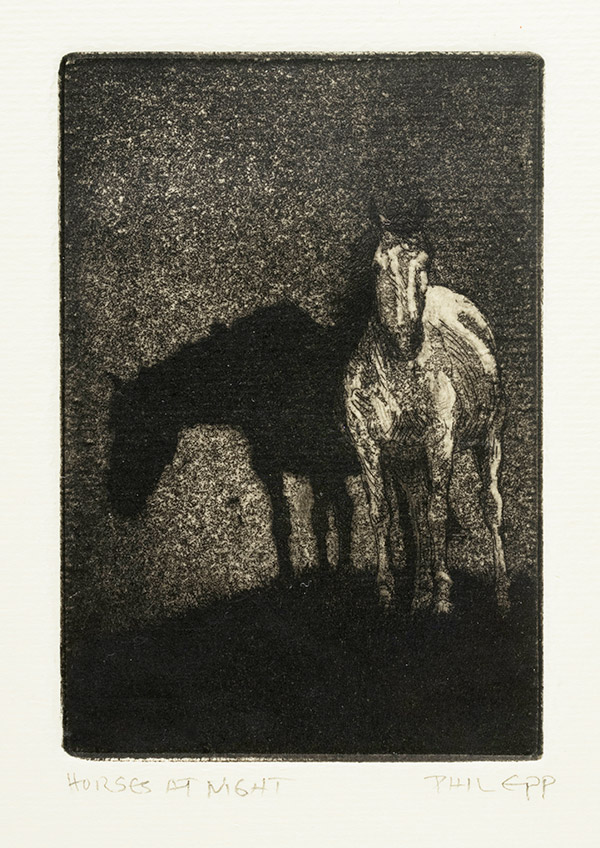 Horses at Night by Phil Epp