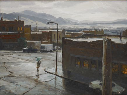 taylor-lynde-rain-view-for-the-hotel-butte-mt-2009-oil-on-panel-12-x-16