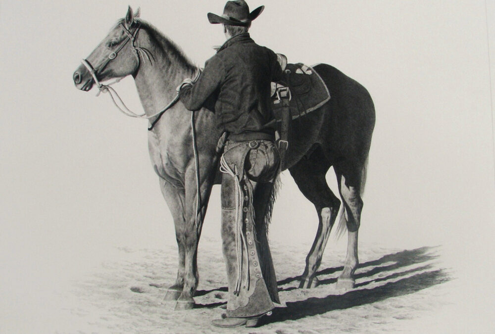 Brian Asher, A Wary Eye, Pencil on Paper, 11.5 x 11.5, $1850