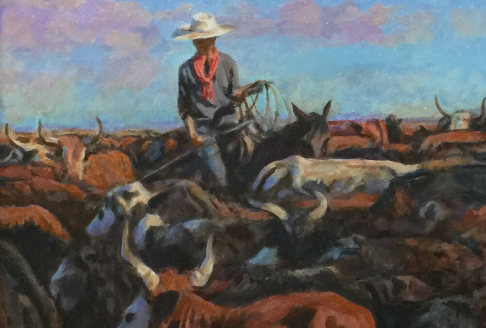 Buckeye Blake, Looking For Blue Eyes, Oil, 16 x 20, 2600