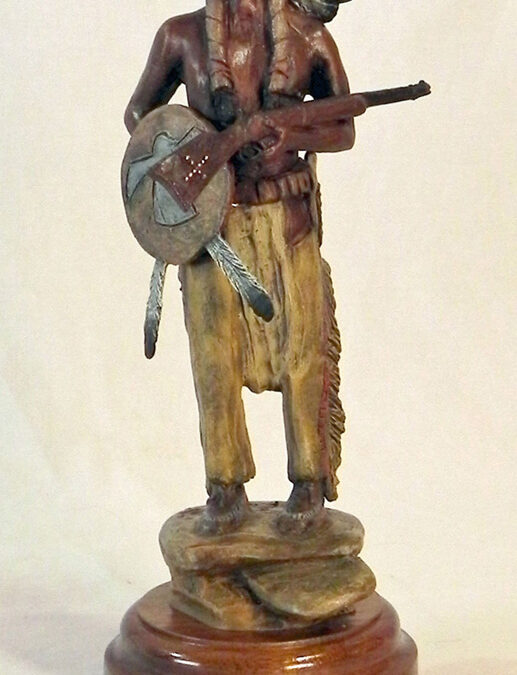 Curtis Fort, Bloody Knife-Sioux, Bronze 12.25 x 5.5x 4.5, $1300