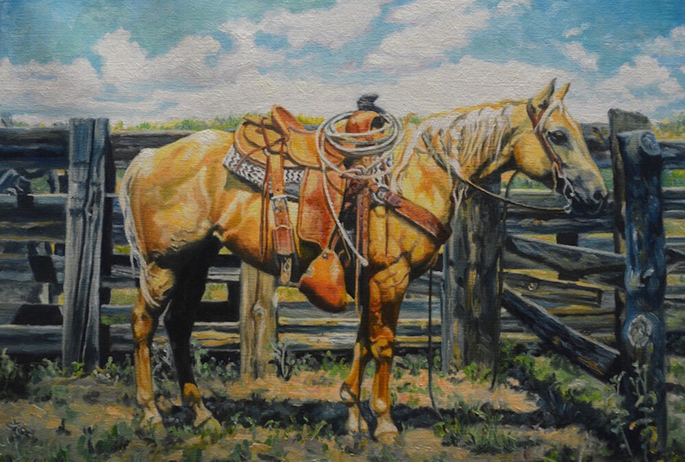 JaNeil Anderson, Patiently Waiting, Oil, 16×20, $3200