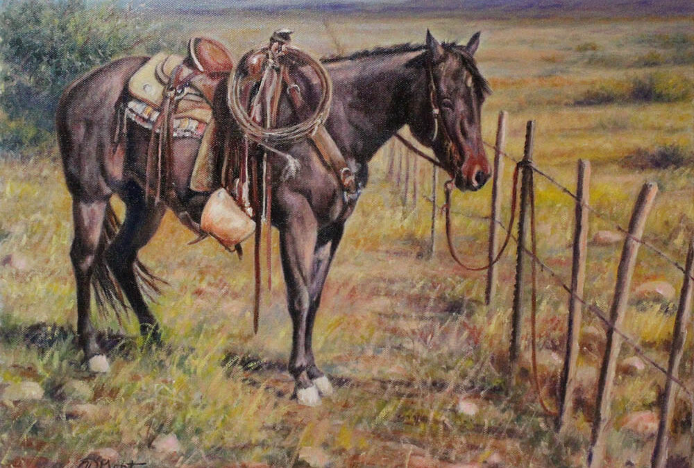Jeff Gant, Hurry Up and Wait, Oil on canvas, 16 x 20, $2000