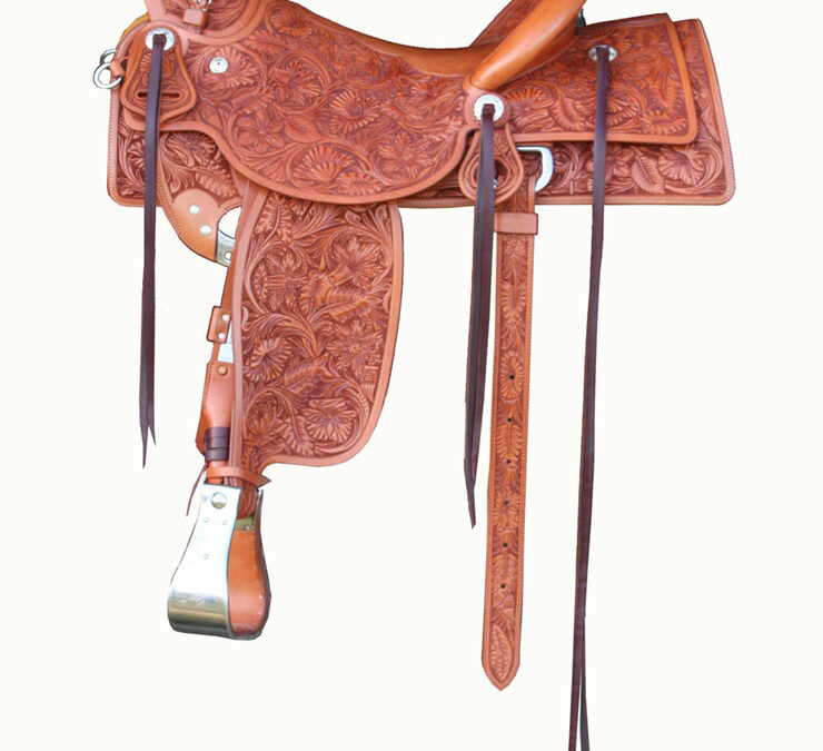 Marc Brogger, Saddle, Leather & Sterling Silver, Wade Tree, 15.5 Seat, 1.5 Cantle