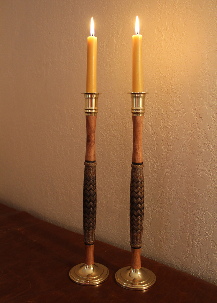 Rawhide Candlesticks by Whit Olson