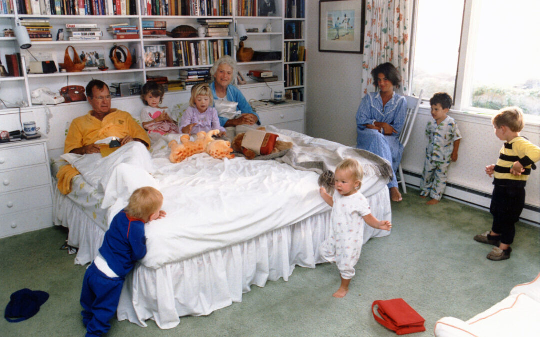 Bush Family in Bed