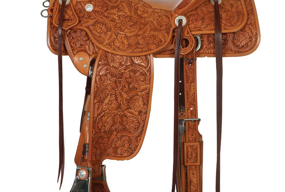 Full Flower Carved Saddle by Marc Brogger