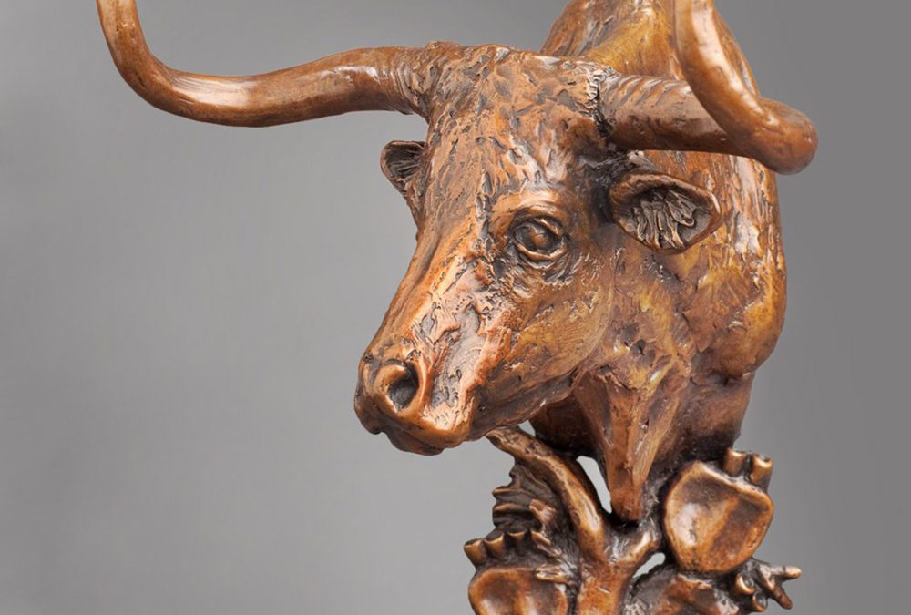 Longhorn wall hanger by Rick McCumber