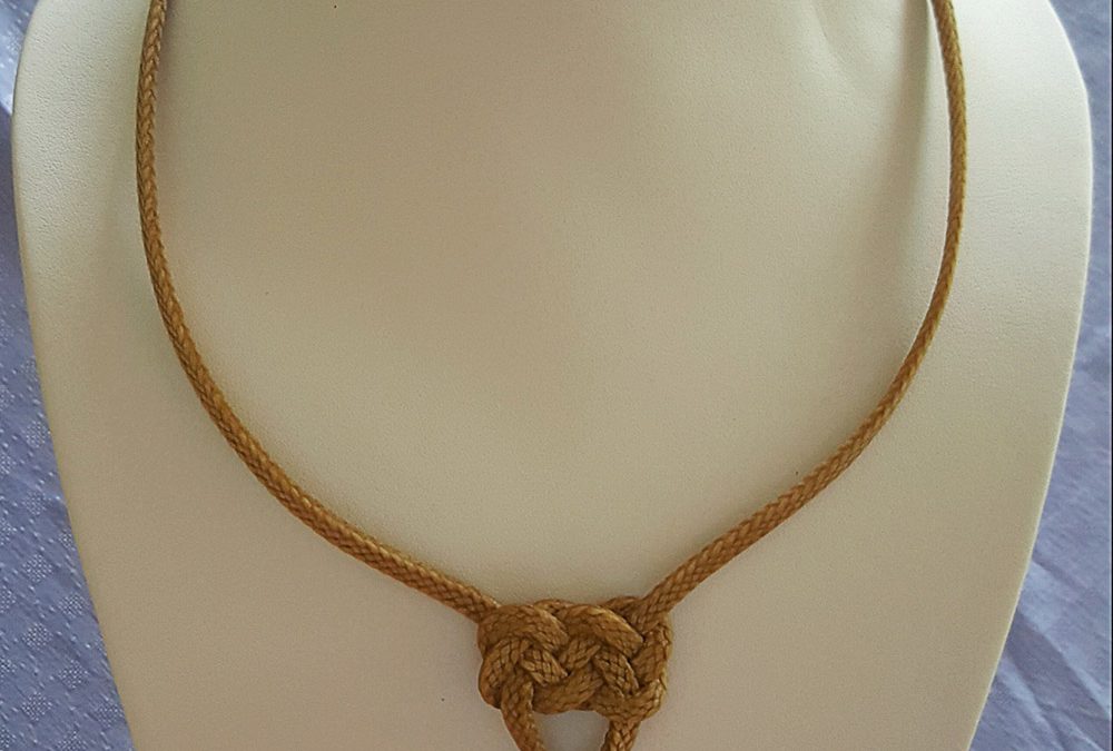 Rawhide Braided Necklace by Pablo Lozano – SOLD