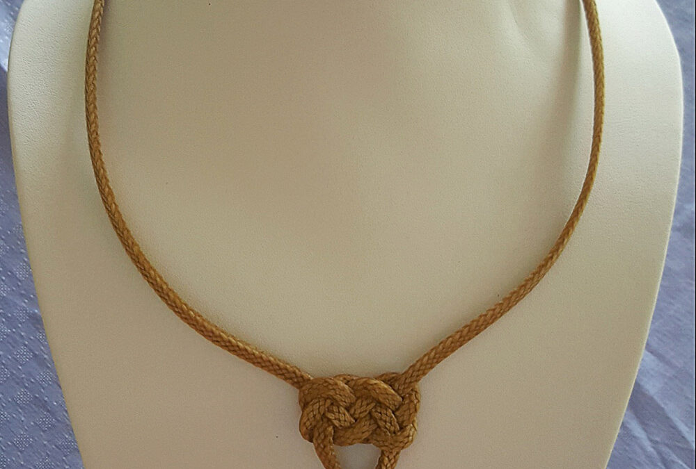 Rawhide Braided Necklace by Pablo Lozano