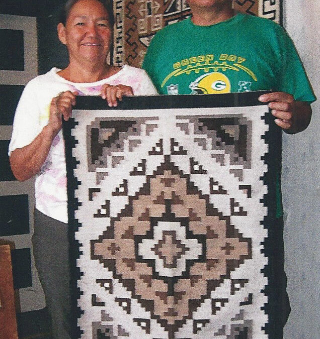 Toadlena/Two Grey Hills Style Rug by David and Chris Foghorn