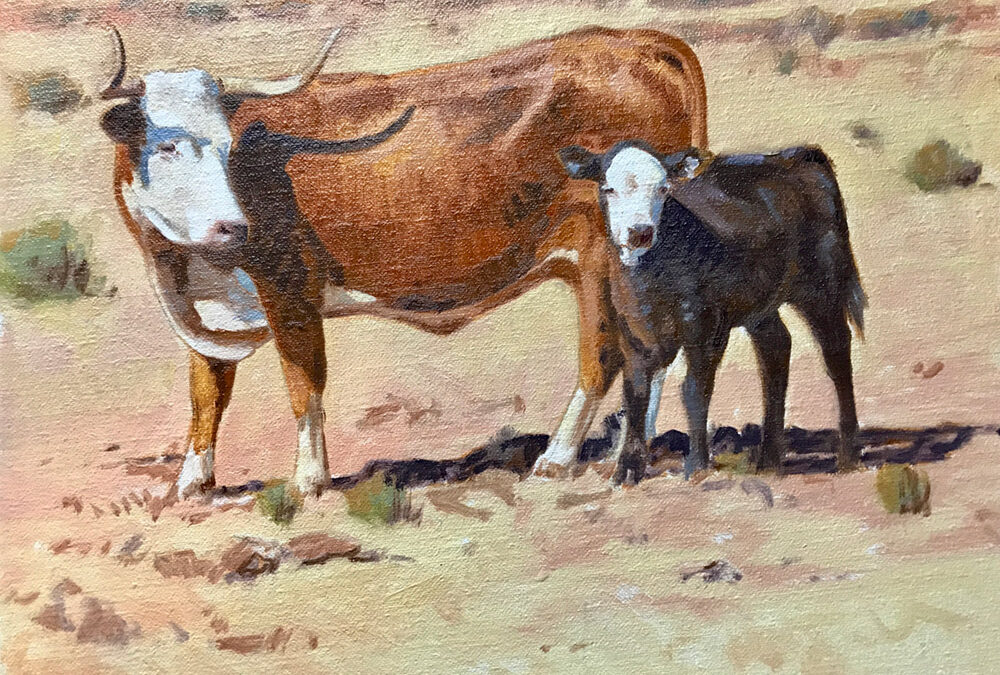 Cow and Calf by Teal Blake