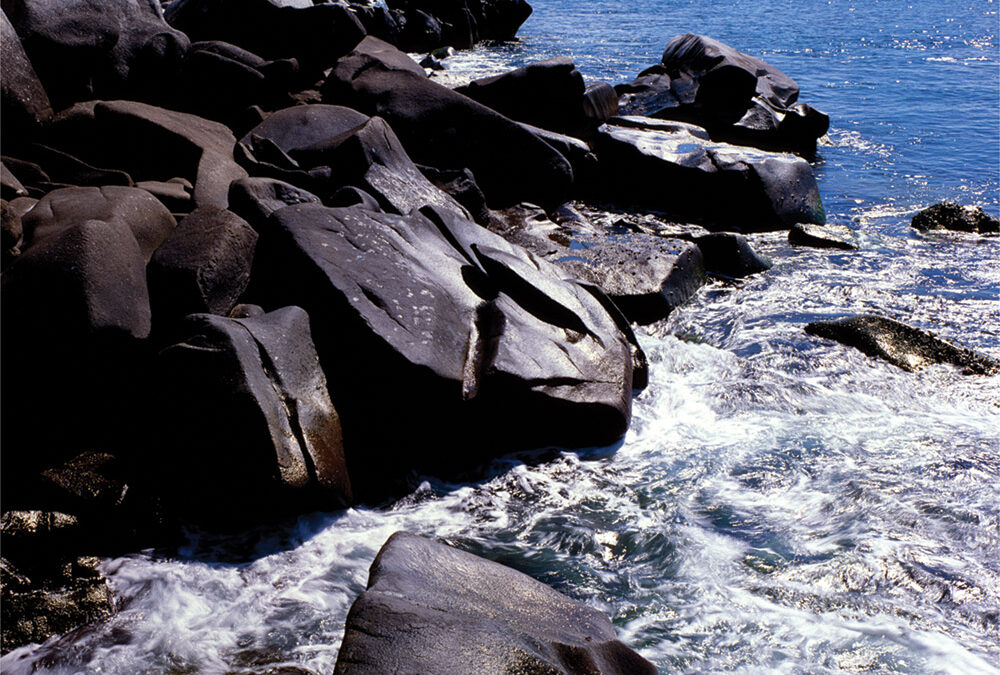 La Cordillera emerges from the Pacific Ocean, Baja California, Mexico