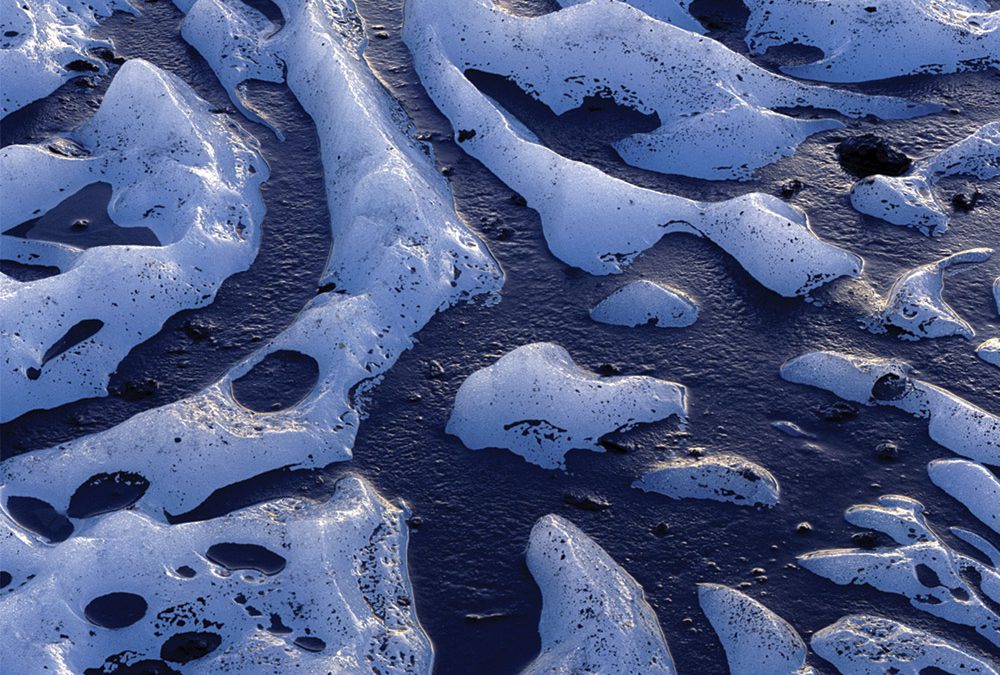 Volcanic Ash on Matanuska Glacier, Chugach Mountains, Alaska