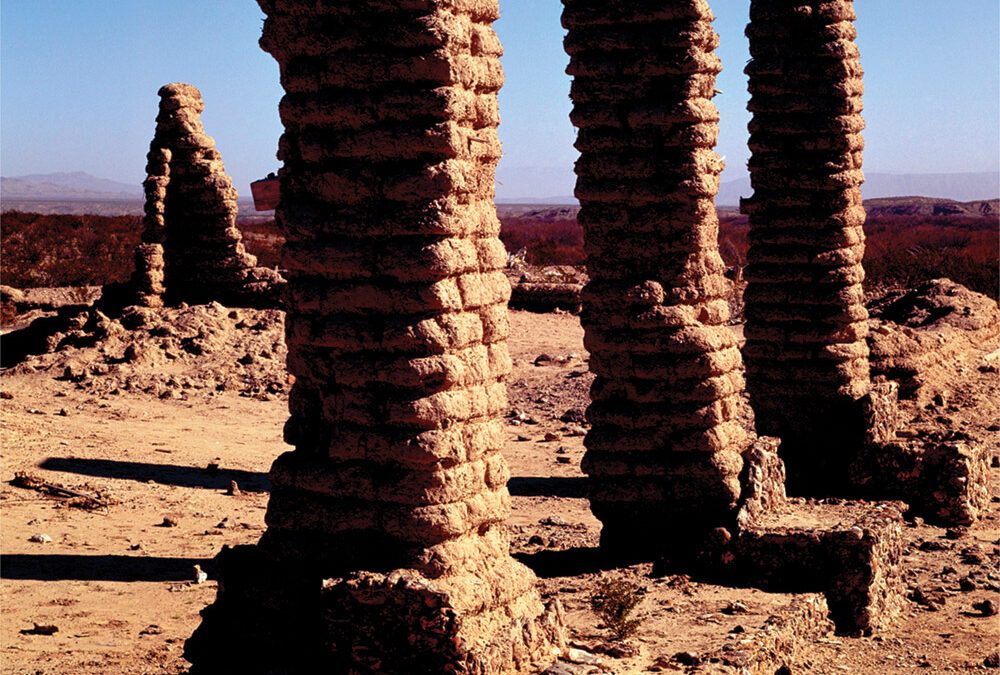 Adobe Ruins of Johnson Ranch, Rio Grande Valley, Big Bend, Texas