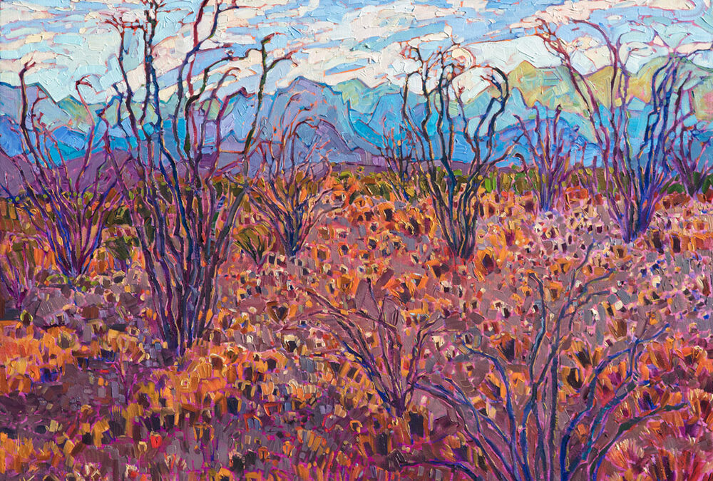 Big Bend Ocotillo by Erin Hanson