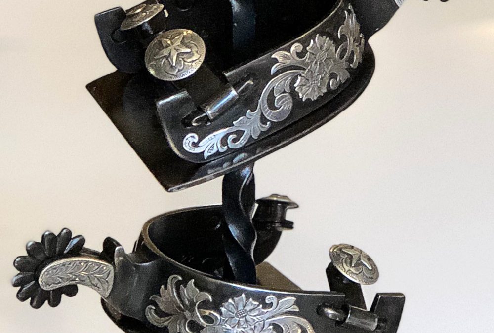 Texas Style Spurs by Frank “Buddy” Knight – SOLD