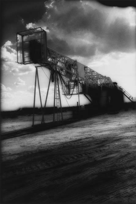 Drilling Rig and Approaching Storm