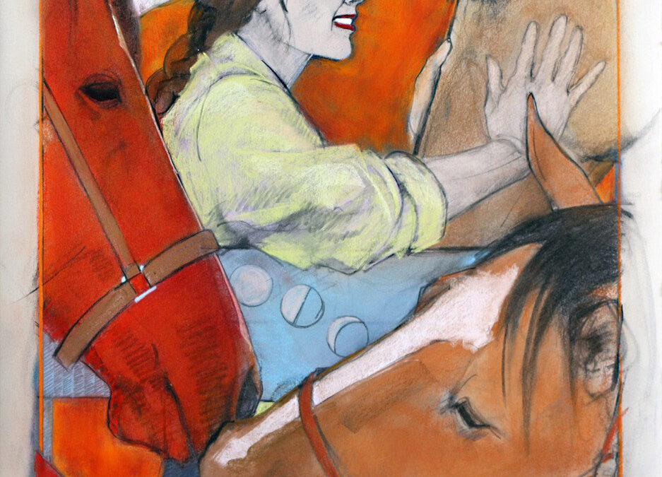 In A Moonlit Corral by Donna Howell-Sickles