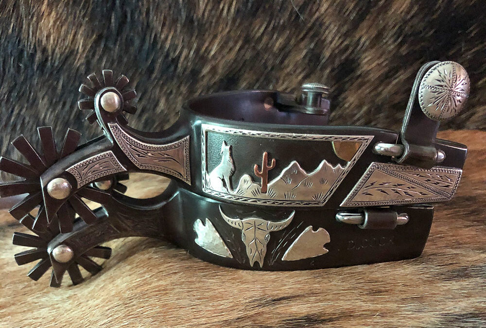 Spurs with Desert Scene by Doug Cook