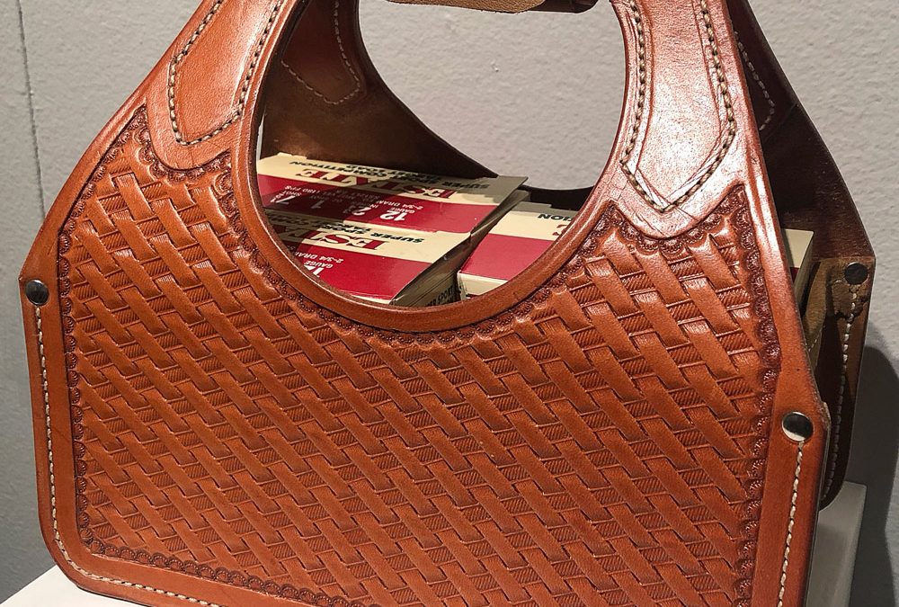 Basket-stamped Four-box Shotshell Tote by JT Hudson