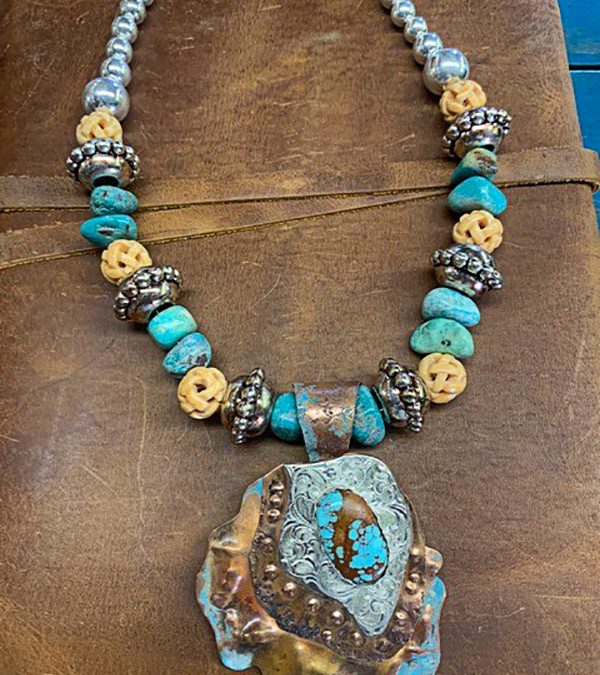 ART 22. Contemporary Southwestern Pendant & Necklace by Randy Glover – SOLD