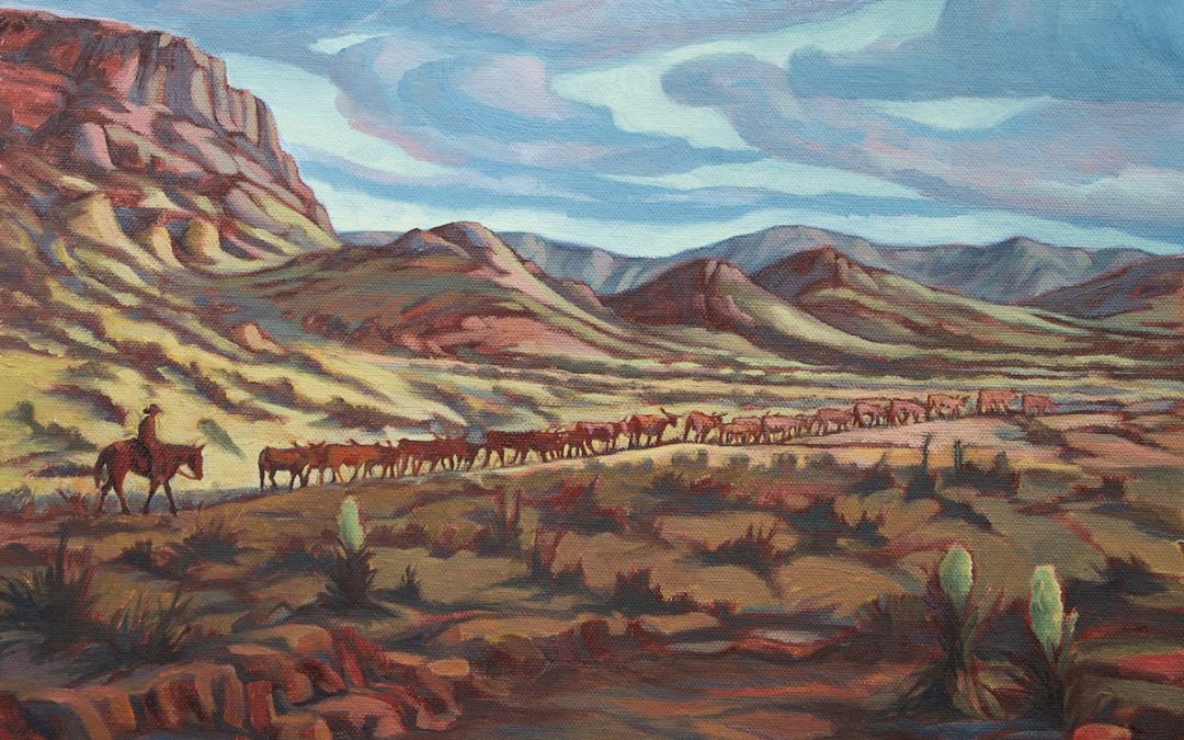 ART 25. Early Morning Drive by Alice Leese – SOLD
