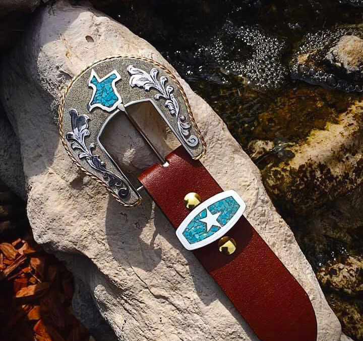 ART-44-John-Nord-1.5-inch-Buckle-Set-Sterling-Silver-Kingman-Turquoise-650