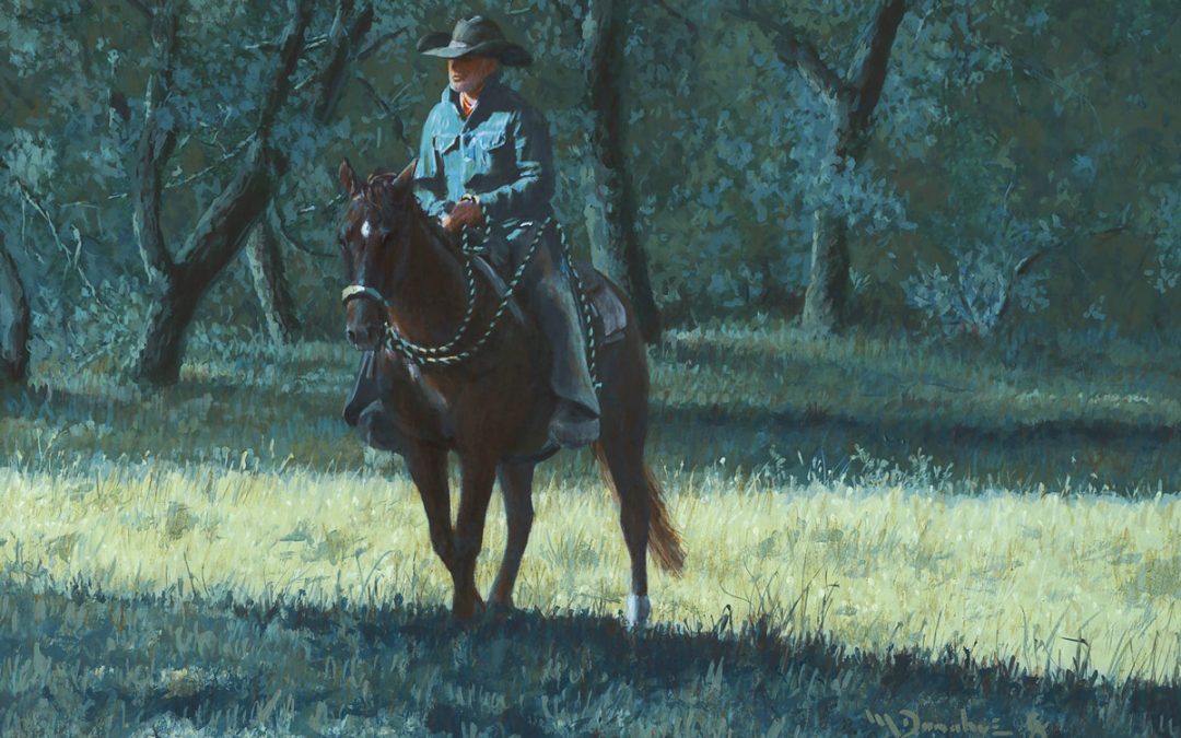 ART 47. April Moon on the Brazos by Mikel Donahue – SOLD