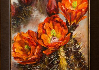 ART 50. Claret Cup Cactus by Sarah Harless – SOLD