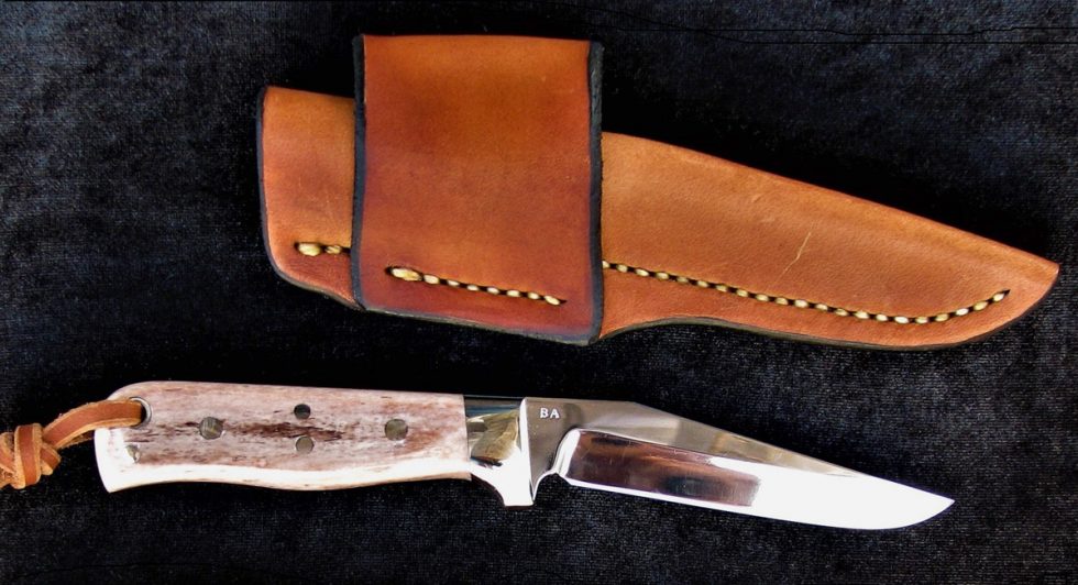 ART 64. Fixed Blade Knife by Brian Asher – SOLD | Museum of the Big Bend